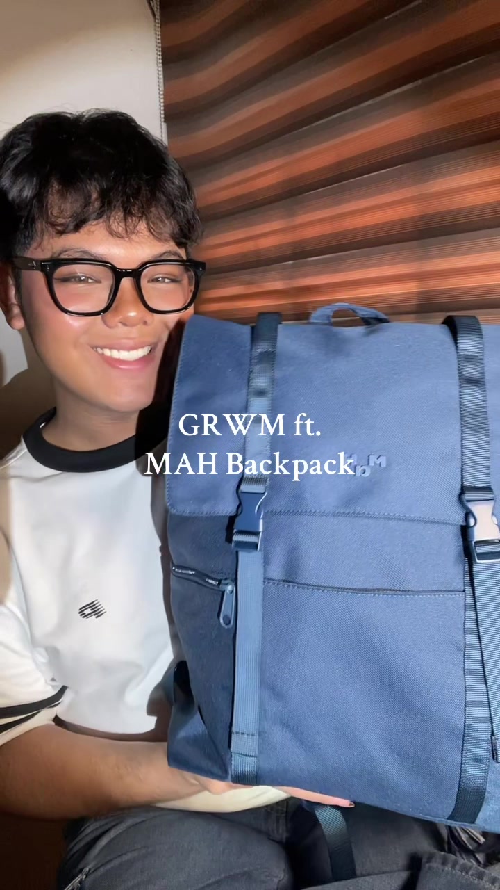 TikTok post by @lance.austine for MaH Official. Caption reads: grwm ft. @MAH Mall !!  #mahbag #mahbackpack....