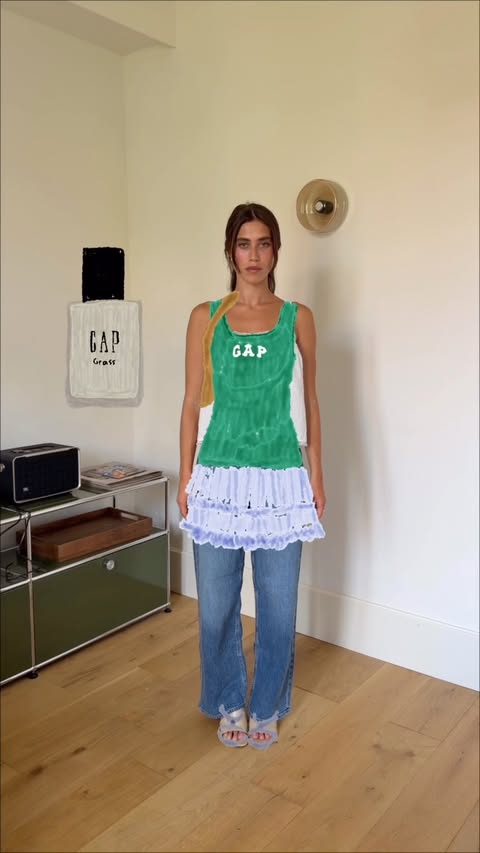 Instagram post by @ariadnatb for Gap. Caption reads: If my GAP fragrances were outfits @gap 🫰🏽 [...].
