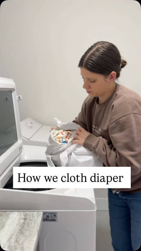 Instagram post by @the.organimama for Esembly Baby. Caption reads: Comment “CLOTH” for my 20% discount code for....