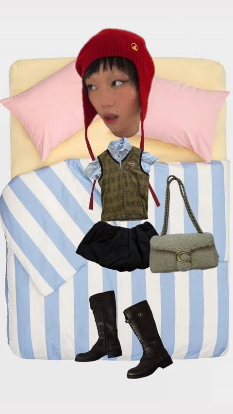 Instagram post by @kickiyangz for Zalando. Caption reads: some animated style inspo for y’all with @coach....