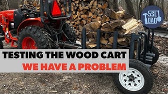 YouTube post by @SSLFamilyDad for VEVOR. Caption reads: Wood Cart Built: We Have a Problem.