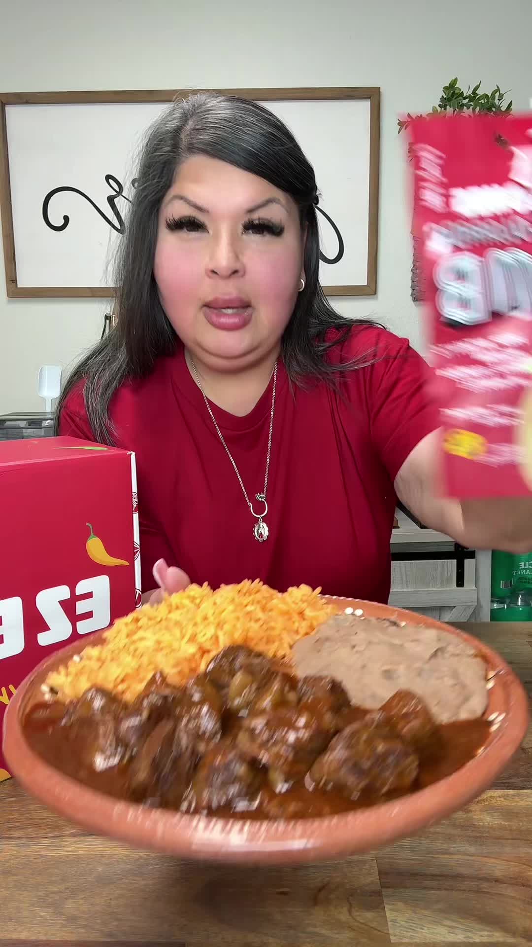 TikTok post by @jenmoralesfam04 for EZ Bombs. Caption reads: EZ BOMBS Chile Colorado Bombs are now [...].