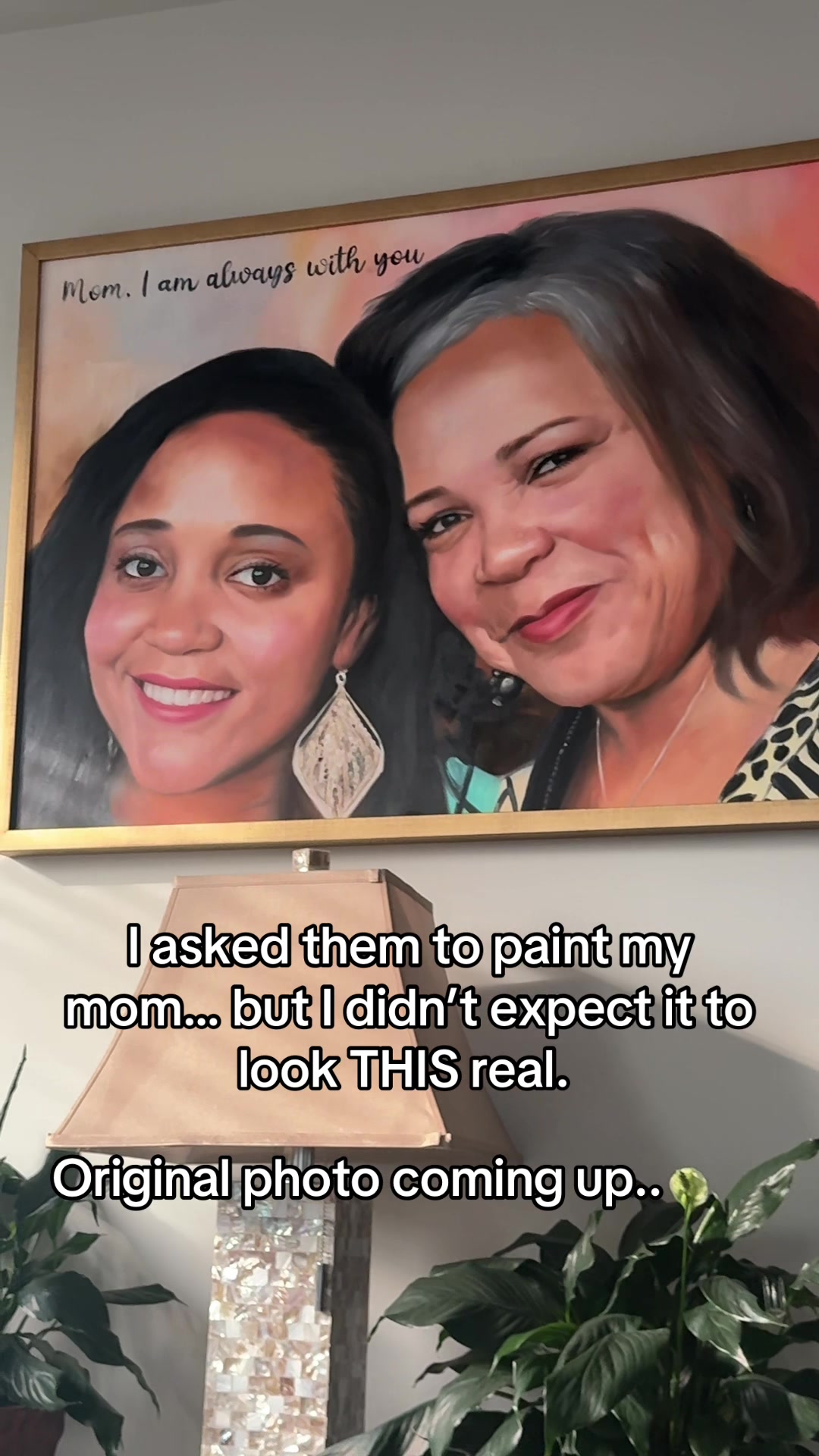 TikTok post by @kamerinbates for PaintYourLife. Caption reads: [...] a loved one who has passed away.....