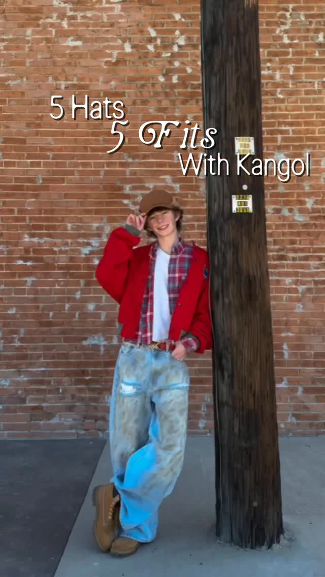 Instagram post by @johnparkerhisaw for Kangol South Africa. Caption reads: @kangol hats make the outfit✨#ad #kangol.