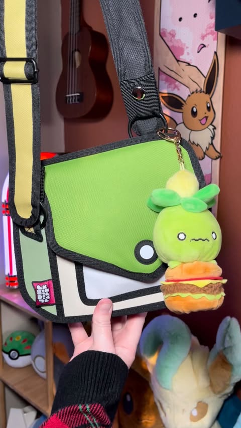 Instagram post by @namelessbry for JumpFromPaper. Caption reads: [...] the Junior Giggle Shoulder Bag from....