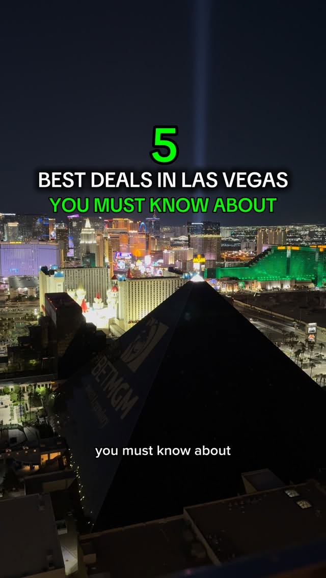 Instagram post by @immarcomurillo for Las Vegas. Caption reads: Best Deals in Las Vegas You Should Know About....