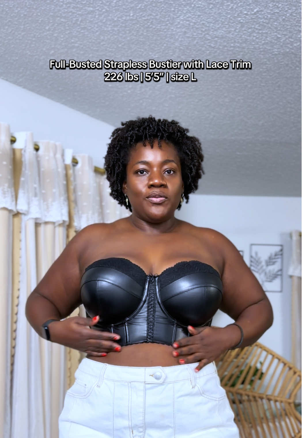 TikTok post by @thickfit_celine for PARFAIT Lingerie. Caption reads: @PARFAIT LINGERIE #parfaitlingerie #bustier....