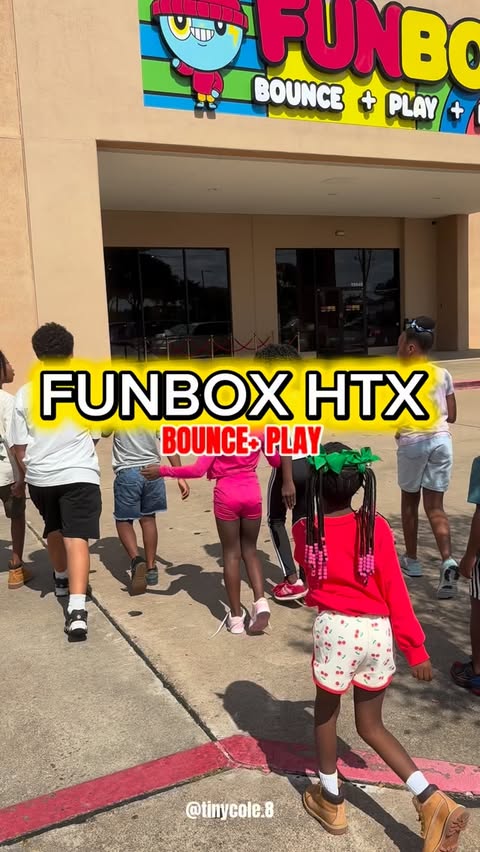 Instagram post by @tinycole.8 for Funbox. Caption reads: ✨Jump into the excitement at the World’s Biggest....