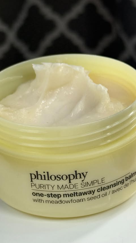 Instagram post by @emilys__alchemy for philosophy. Caption reads: #gifted @lovephilosophy  Purity One-Step Cleansing....