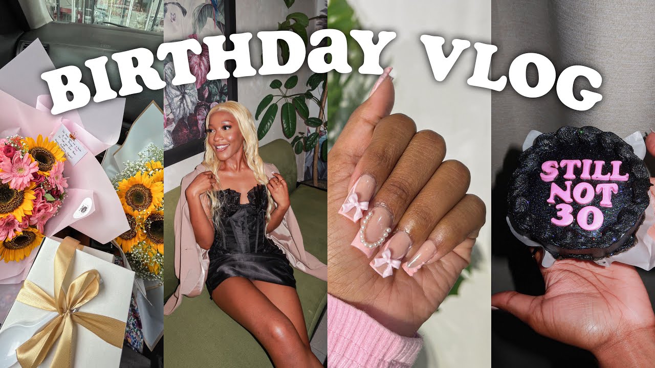 YouTube post by @NyembaTembo for Teami Blends. Caption reads: MY 26TH BIRTHDAY VLOG! 🥂🎂💖🌻 | Nyemba.