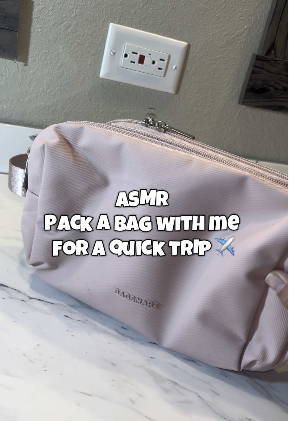 TikTok post by @alvs_becca for VIORI. Caption reads: Travel Hack ✈️🧳 pack Viori’s Shampoo &....
