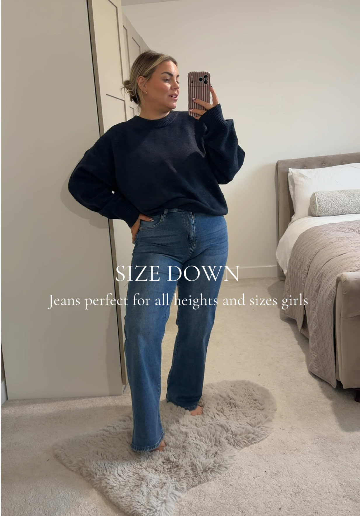 TikTok post by @amys_beautiful_chaos for KATCH ME. Caption reads: [...] a comfier pair of jeans! @Katch Me....
