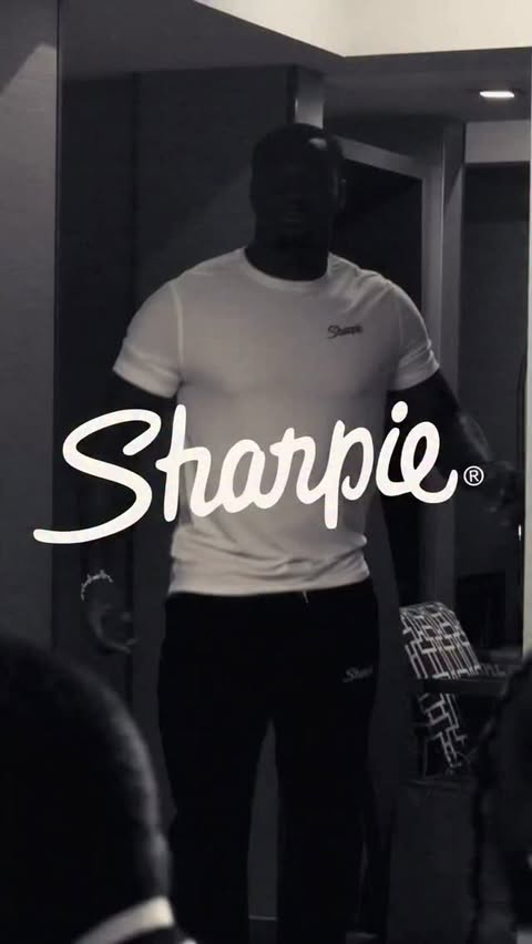 Instagram post by @terrellowens for Sharpie. Caption reads: Back on Media Row with @Sharpie. Had to run it....