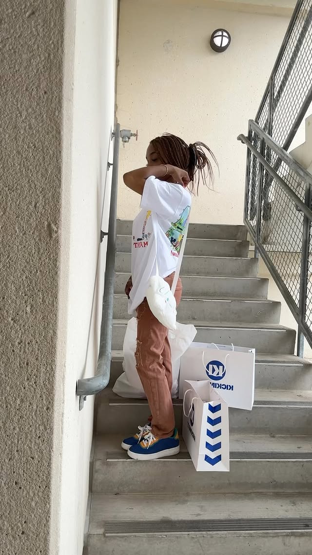 Instagram post by @victoriacielo for MARKET. Caption reads: [...] stuff though. Pants secondhand , shirt....