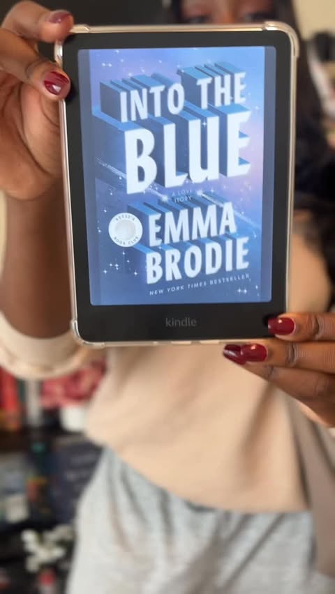 Instagram post by @nadilibrary_ for Amazon Kindle. Caption reads: [...] next favorite read #ad @amazonbooks....