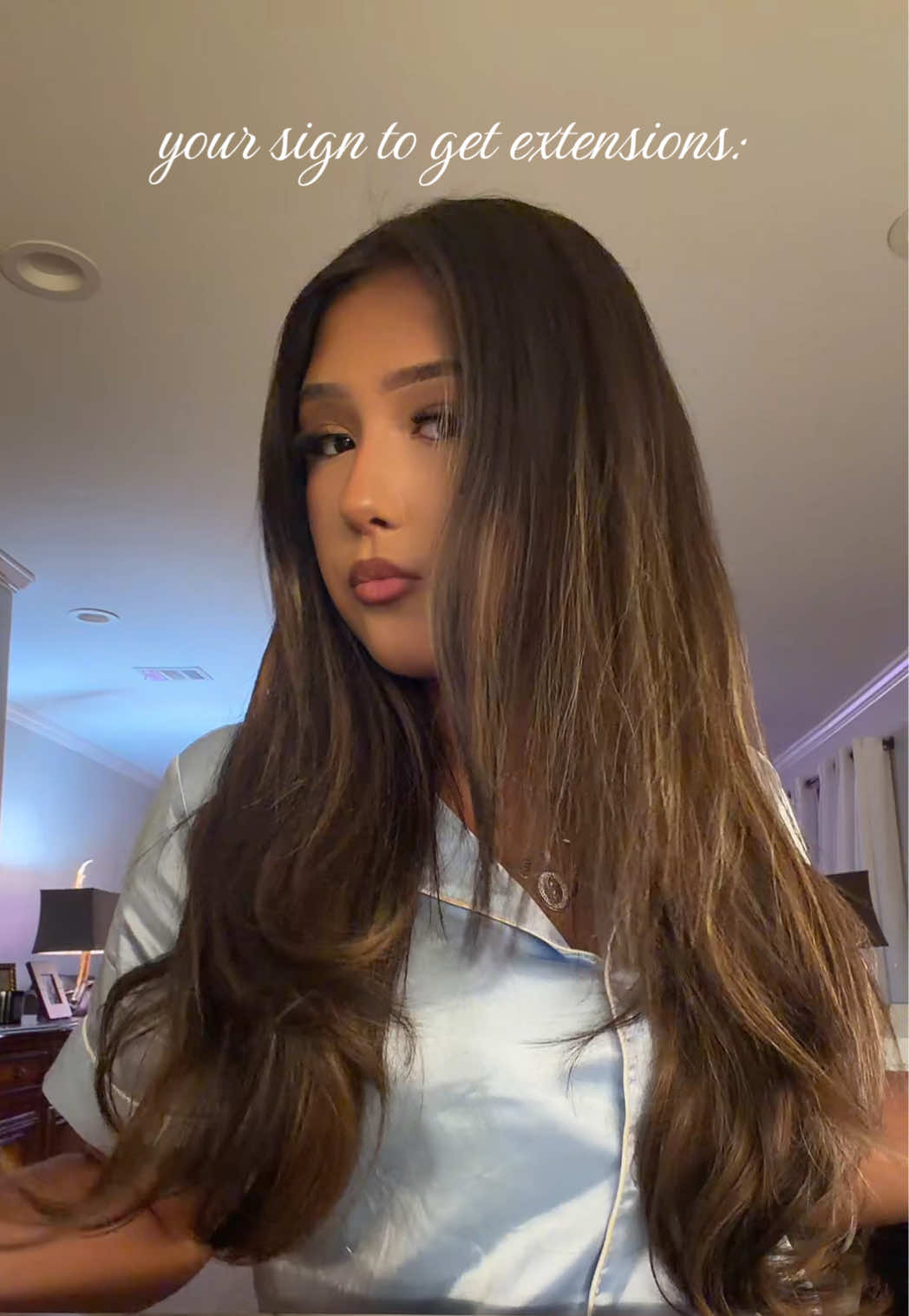 TikTok post by @giannaxbrii for Kookastyle Hair Extensions. Caption reads: [...] is so tea i’m in love @kookastyle hair....