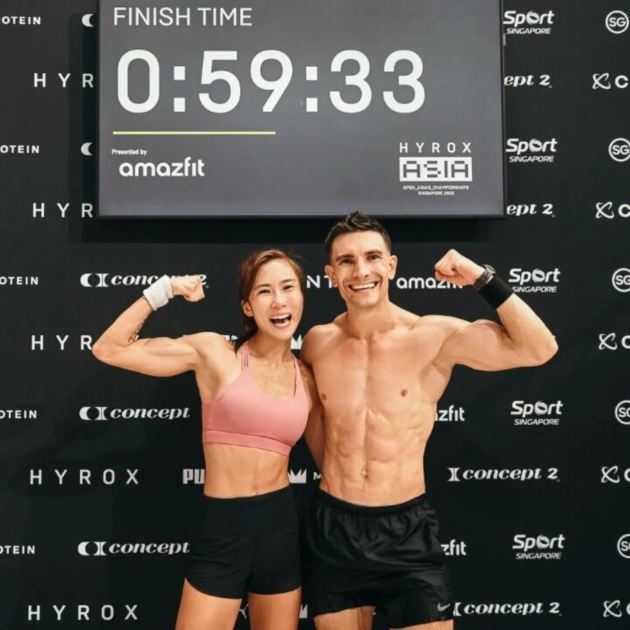 Instagram post by @juxfit for Hotsuit. Caption reads: 🏆We did it!

✅️ First in Asia 🍾, AG 30-34 🥇
✅️....