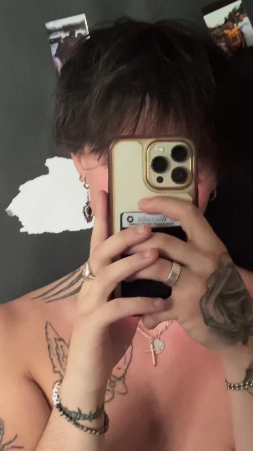 TikTok post by @calisdead for DAVID ARCHY. Caption reads: Trying on my new shirts from:)  @David Archy....