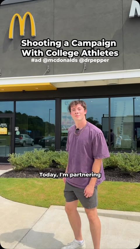 Instagram post by @andreww_mckenna for Dr Pepper. Caption reads: [...] this at McDonald’s? I’d order a Dirty Dr....