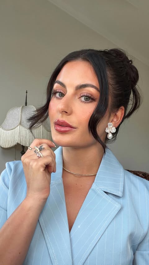 Instagram post by @brookiehuston for Olive & Piper. Caption reads: If you’ve been eyeing @oliveandpiper jewelry, now....