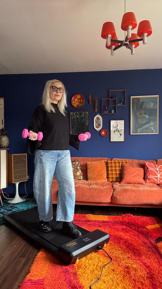 Instagram post by @fearlessat50 for WalkingPad. Caption reads: [...] That has all changed since using my....