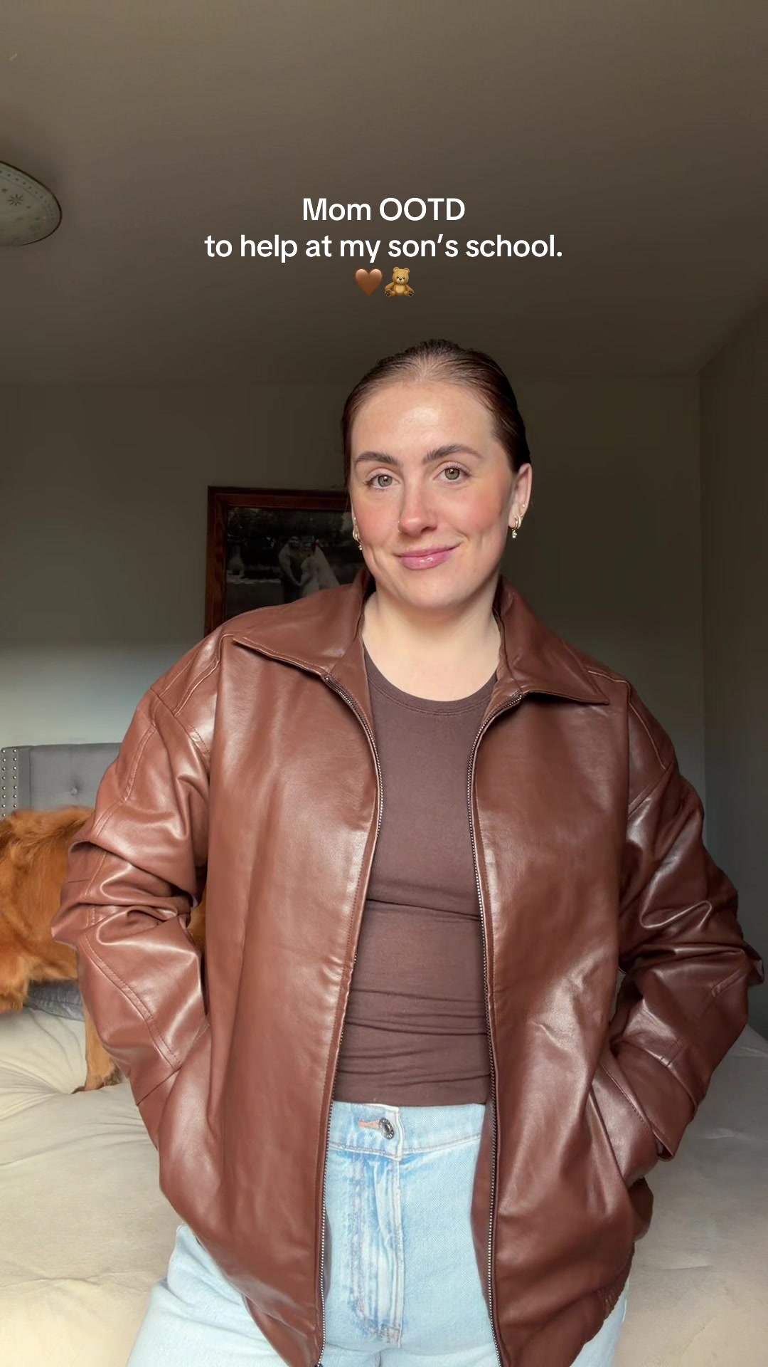 TikTok post by @lindsay_oa for Automet. Caption reads: This new jacket from @AUTOMET is soo cute! I will....