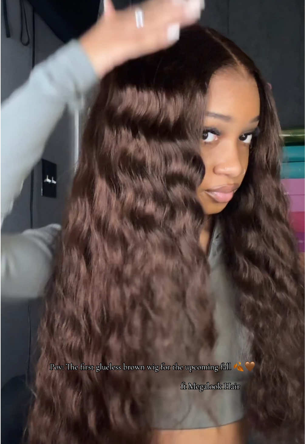 TikTok post by @miracle_symonee for Megalook. Caption reads: [...] code"MJ15" to get $15 off. @Megalookhair....