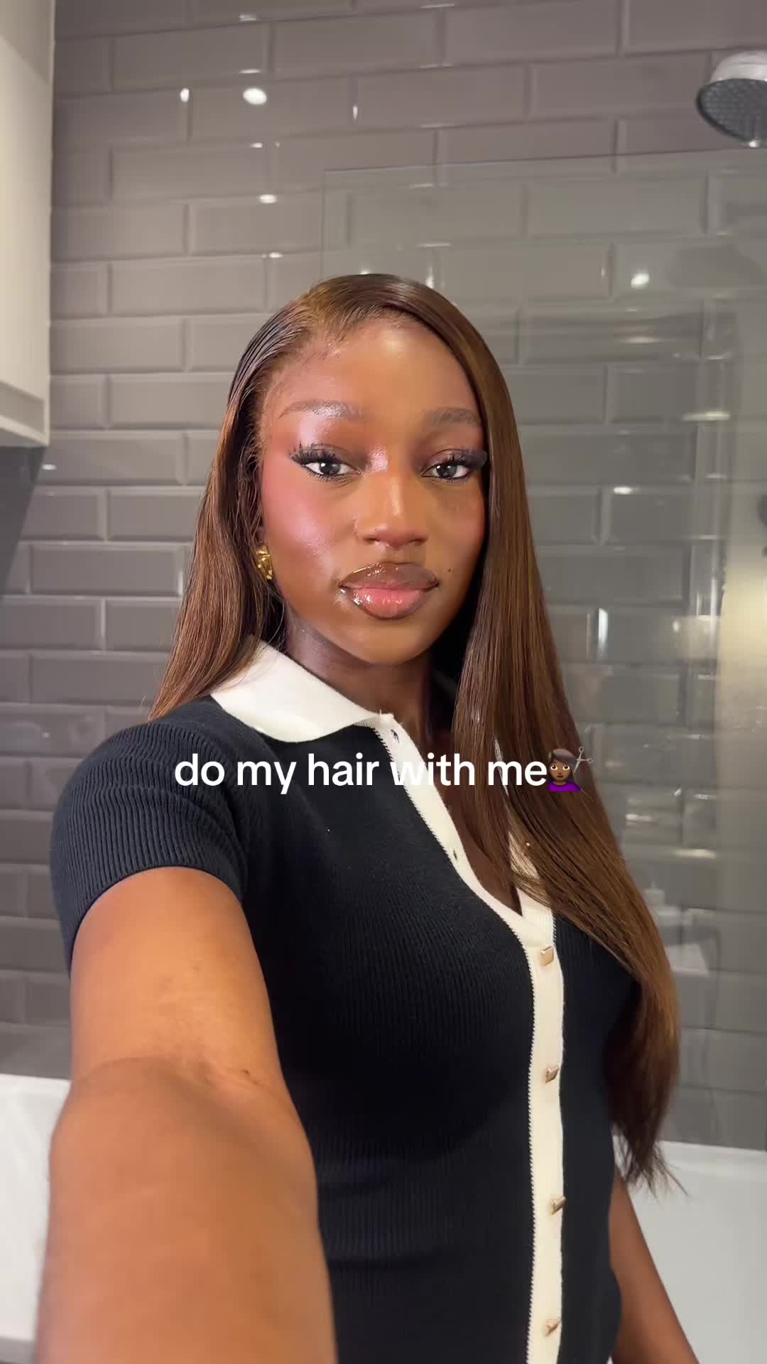 TikTok post by @ibbydadoll for WigFever. Caption reads: New city, new hairrrr, Unit from @WigFever Hair....
