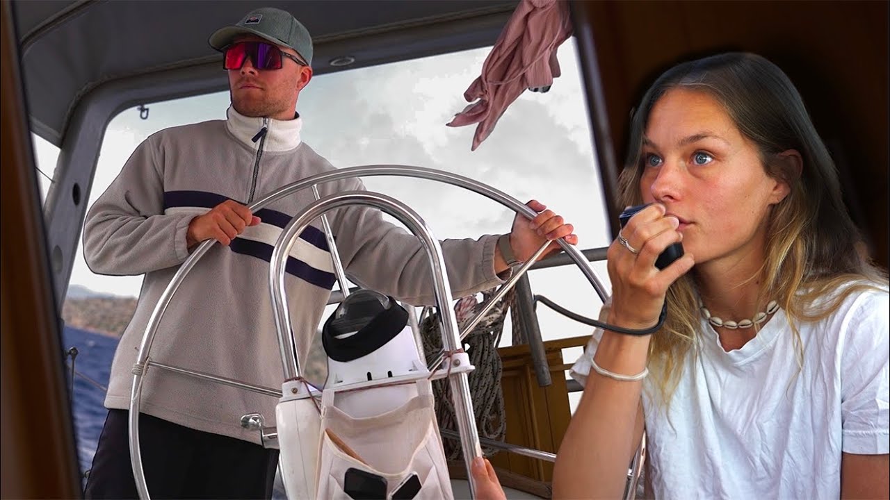 YouTube post by @bluehorizon_exploration for EcoFlow. Caption reads: Crazy days on the Corinth Canal. Distress call,....