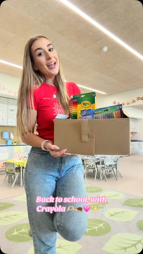 Instagram post by @misslucas.eyfs for Crayola. Caption reads: [...] and get September ready with me using....