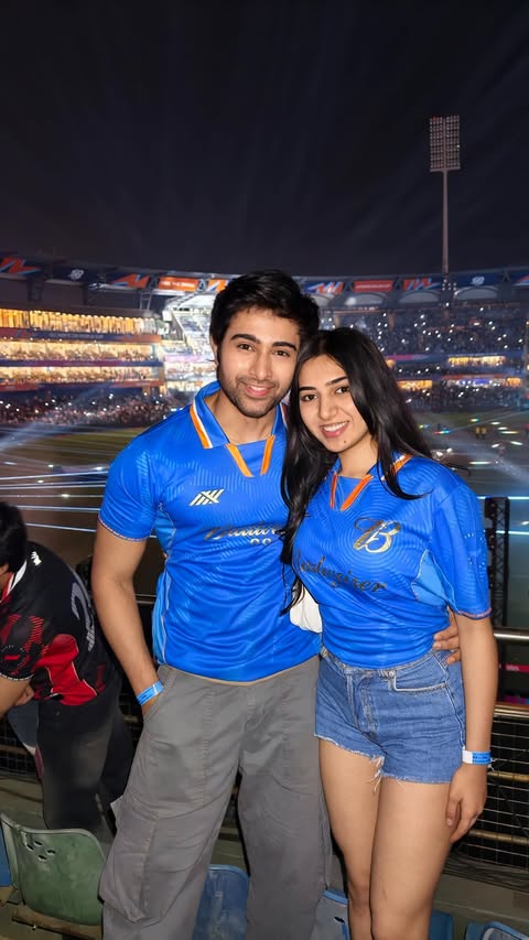 Instagram post by @mohak.manghani for Budweiser. Caption reads: [...] she knows you are a Cricket Paglu ❤️....