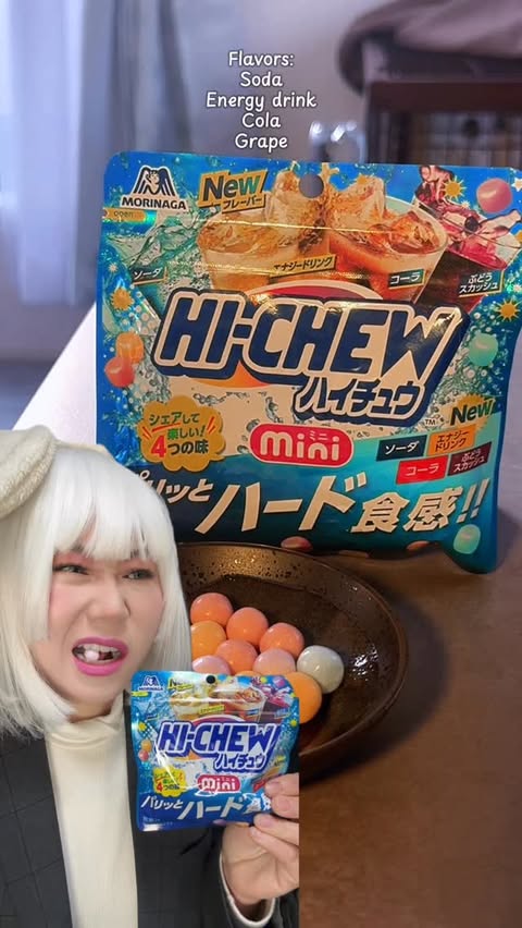 Instagram post by @therealcyberbunny for HI-CHEW. Caption reads: [...] work culture, but if I were, the HI-CHEW....