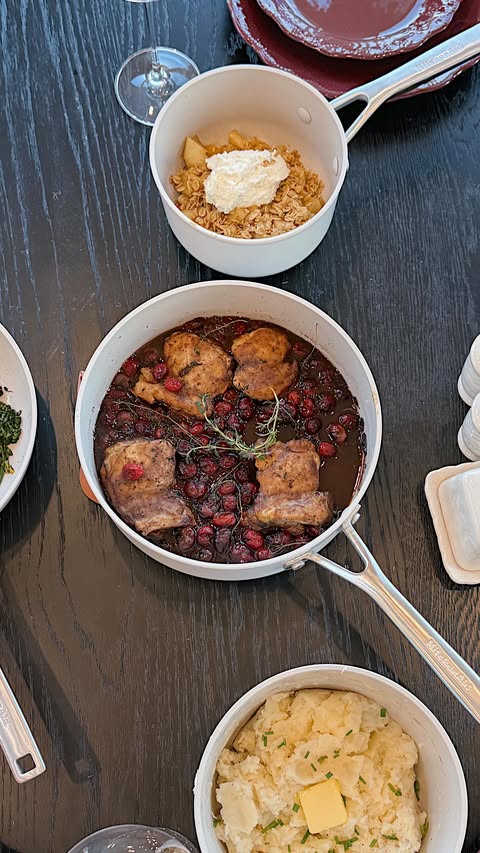 Instagram post by @malloryhudsonxo for KitchenAid. Caption reads: Holiday dinner party season with....