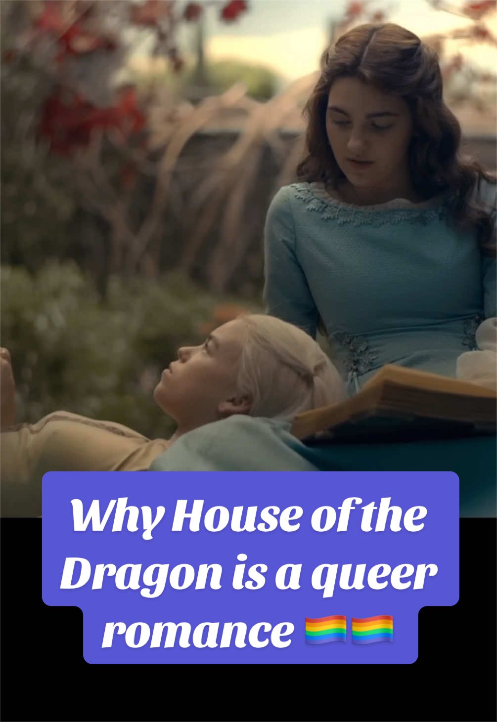 TikTok post by @julieta.asmr for Game of Thrones. Caption reads: [...] out* June 21 🏳️‍🌈 HAPPY PRIDE!!....