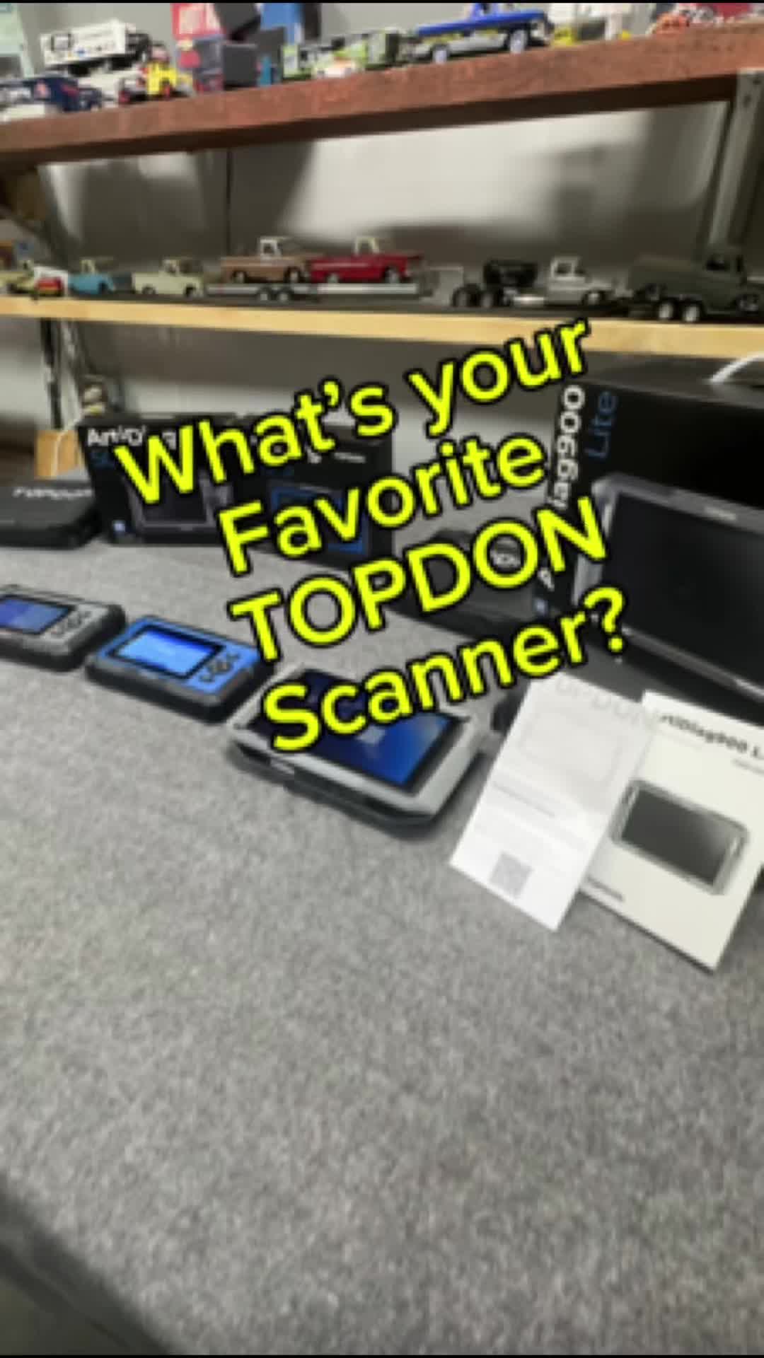 TikTok post by @burksgarage for Topdon. Caption reads: TOPDON has a nice SALE going on right now with....