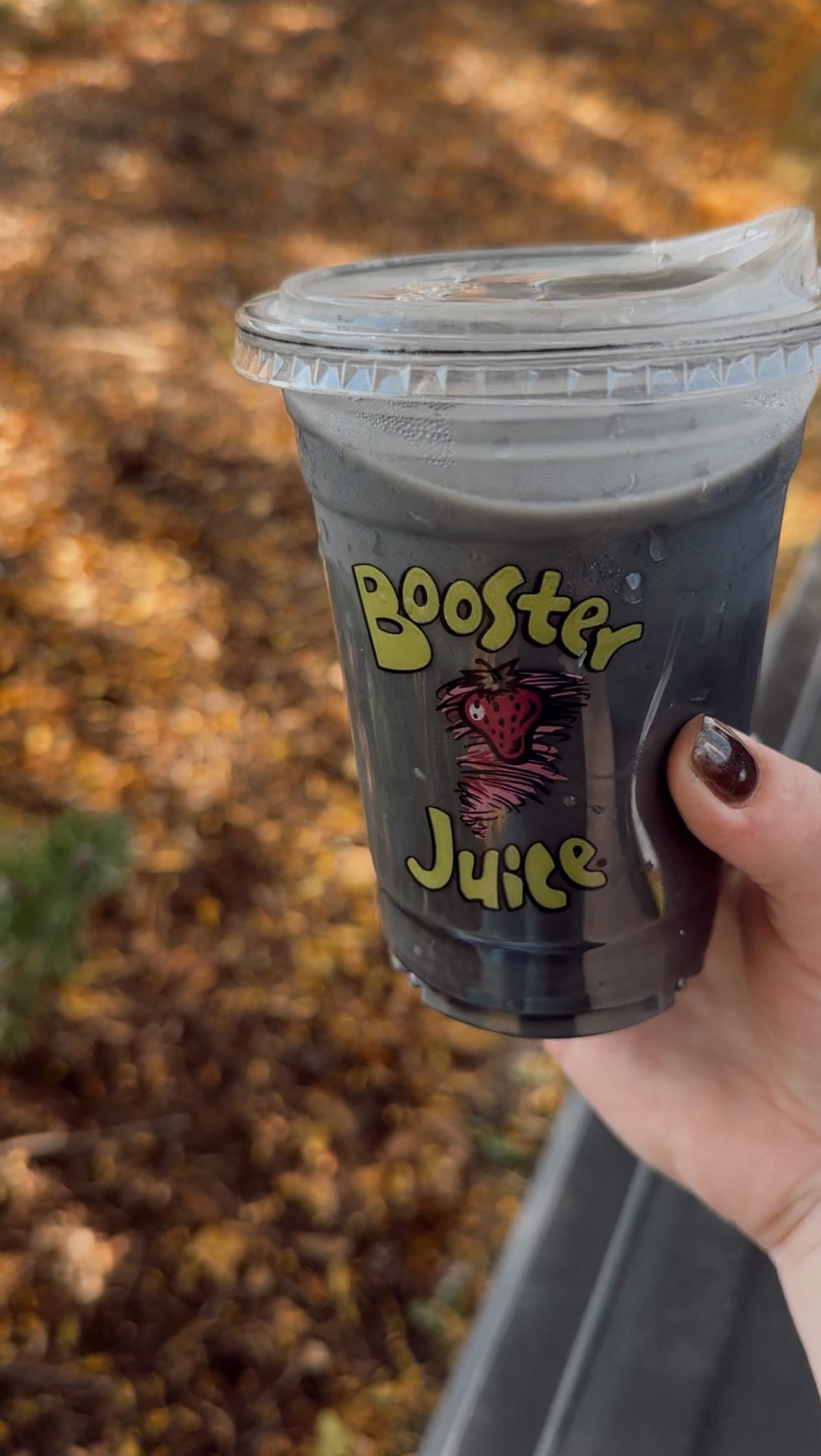 Instagram post by @smcdaid for Booster Juice. Caption reads: @boosterjuice + family 🤩💛 Booster Juice is [...].