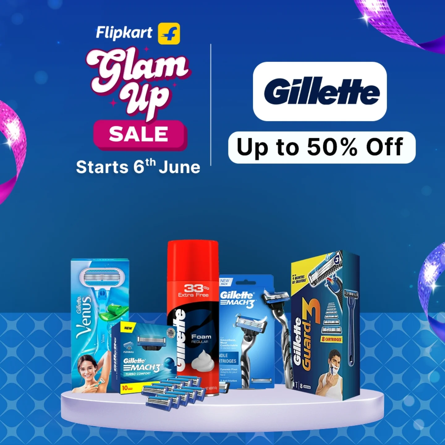 Instagram post by @dinky.1155 for Gillette Venus. Caption reads: "Smooth moves start with Gillette! 🪒 Get your....
