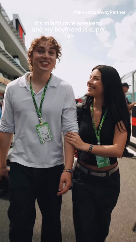 Instagram post by @ferchuugimeenez for Marriott Bonvoy. Caption reads: #MarriottBonvoyPartner Best race weekend in Miami,....