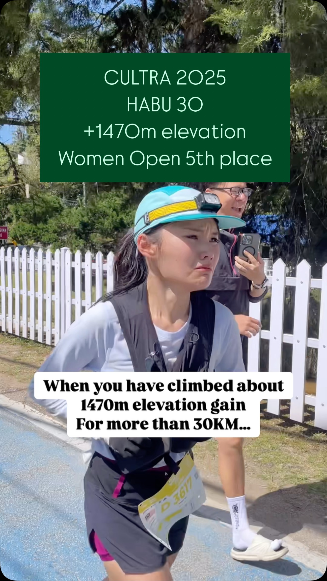 Instagram post by @bukanrunclub for Asics. Caption reads: “You finish now, or we restart again” moments....