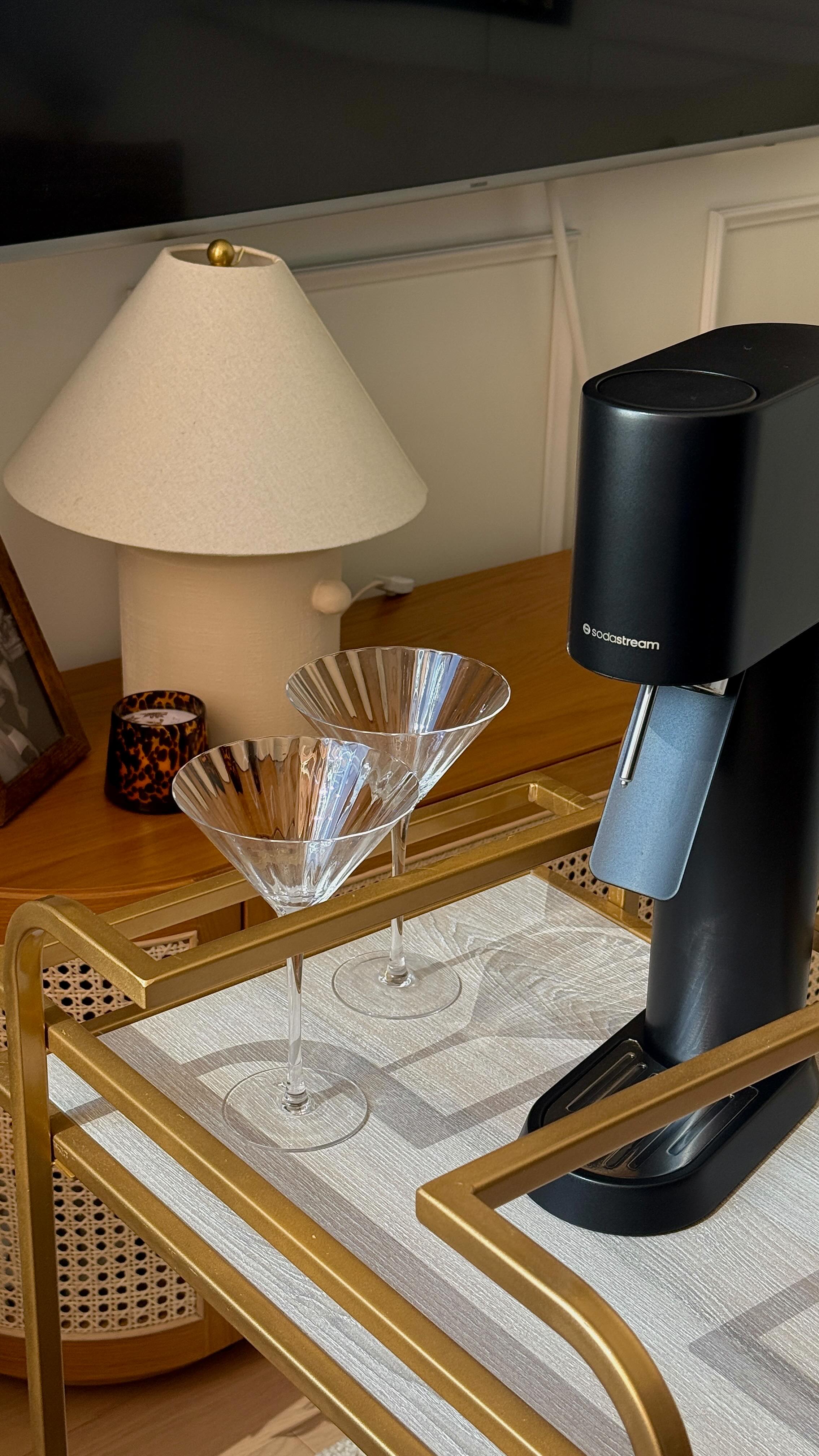 Instagram post by @serena_pitt for SodaStream. Caption reads: @sodastream is making the holidays a little less....