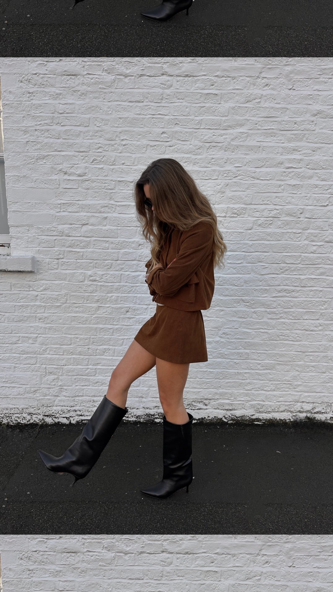 Instagram post by @_amyward for Lefties. Caption reads: It’s corduroy season 🍂 @lefties ad
•
•
•
#lefties....