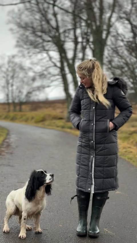 Instagram post by @mathilda.allison for Whale Of A Time Clothing. Caption reads: Keeping warm with Ollie and @whaleofatimeclothing....