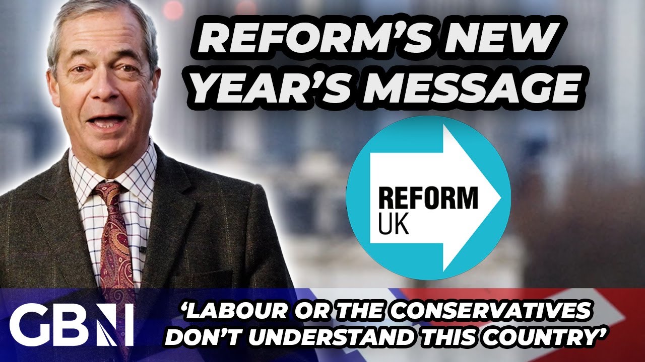 YouTube post by @GBNewsOnline for ExpressVPN. Caption reads: WATCH: Nigel Farage issues STARK warning as he....