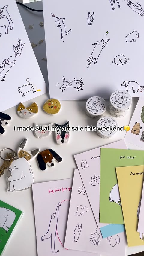 Instagram post by @ffxuan for GS-JJ.com. Caption reads: Made $0 at my craft fair last weekend because it....