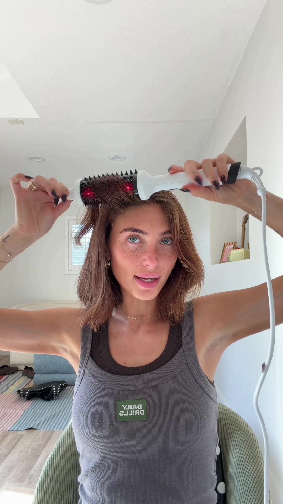 TikTok post by @melodyymiles for BondiBoost. Caption reads: Bondi boost has TRULY been there for my hair post....