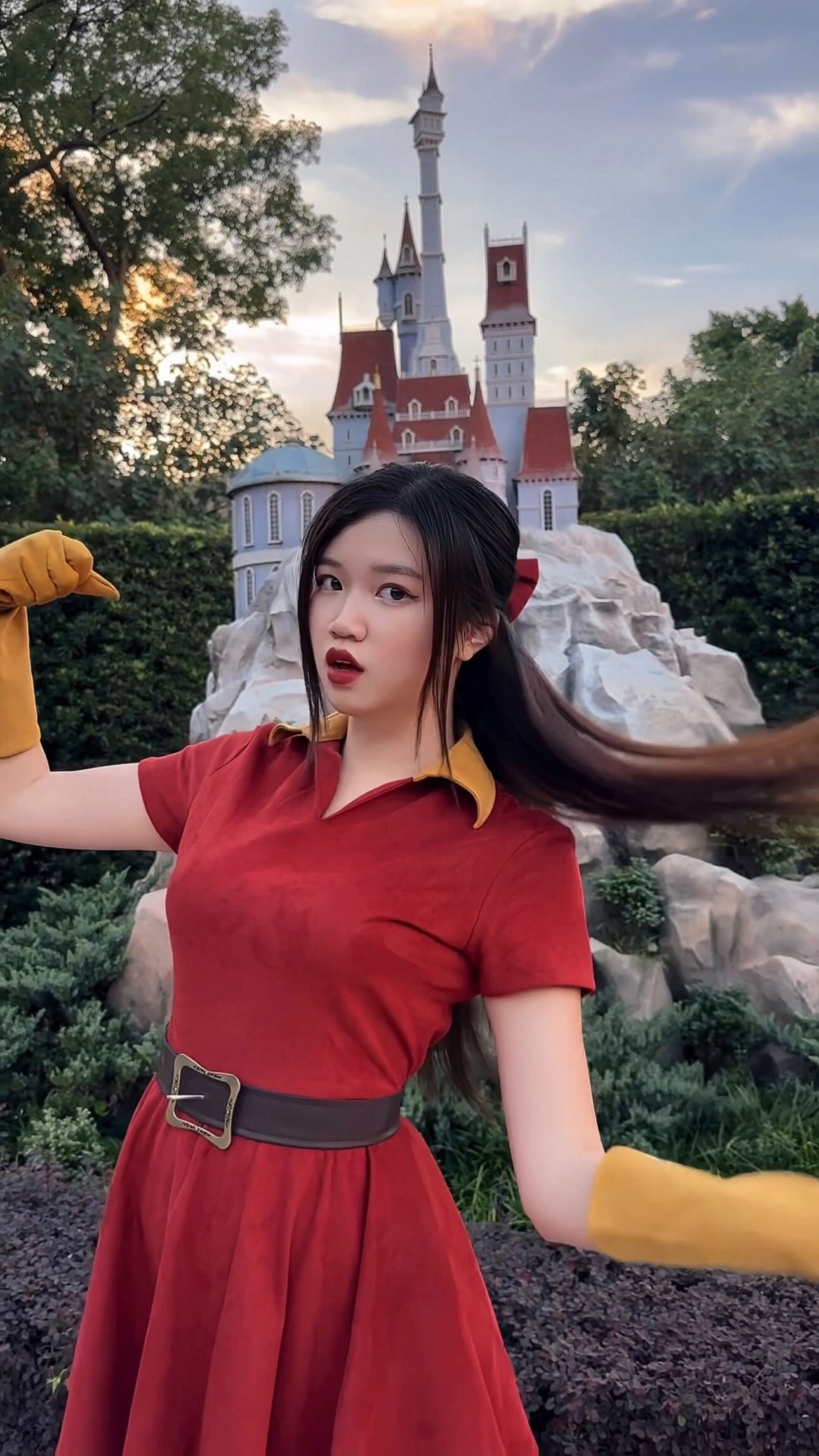 Instagram post by @winolamagical for Halloween Costumes. Caption reads: Sorry Gaston, an upgrade has arrived.😌
•
It’s....