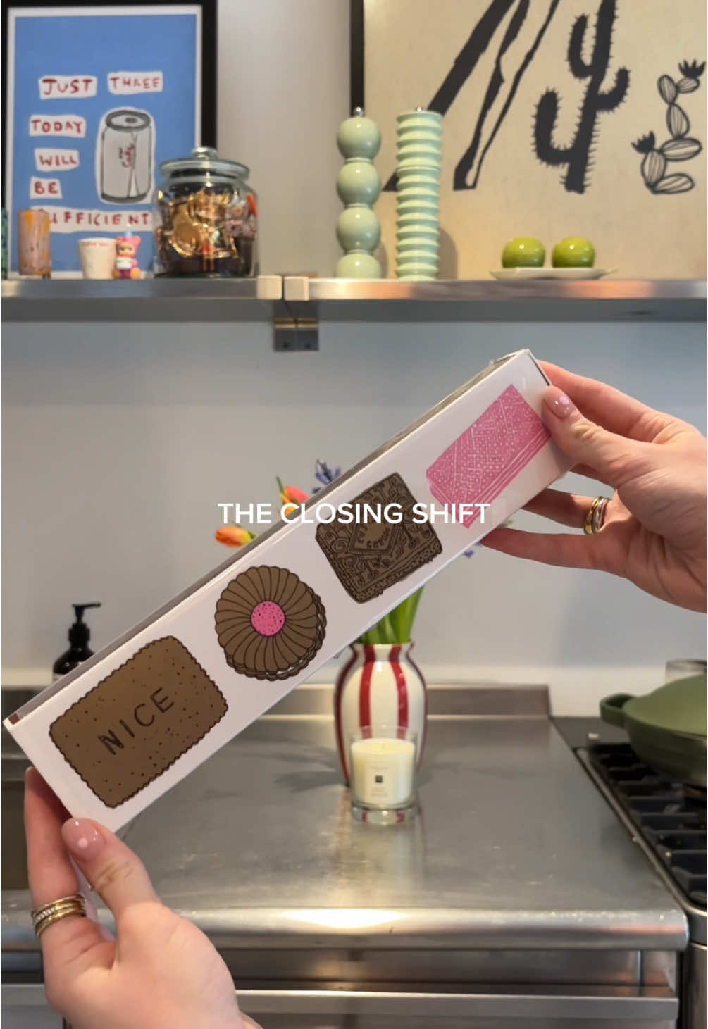 TikTok post by @lanawilman for B&M Stores. Caption reads: #AD The closing shift with @Cleanipedia Unilever....