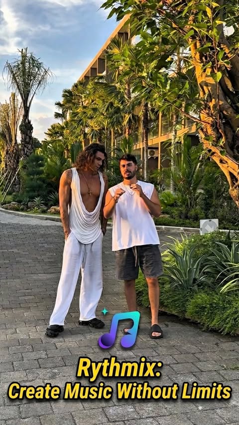Instagram post by @muhammedaliakdemirofficial for Rythmix. Caption reads: [...] experience! 🎧📱 In collaboration with:....