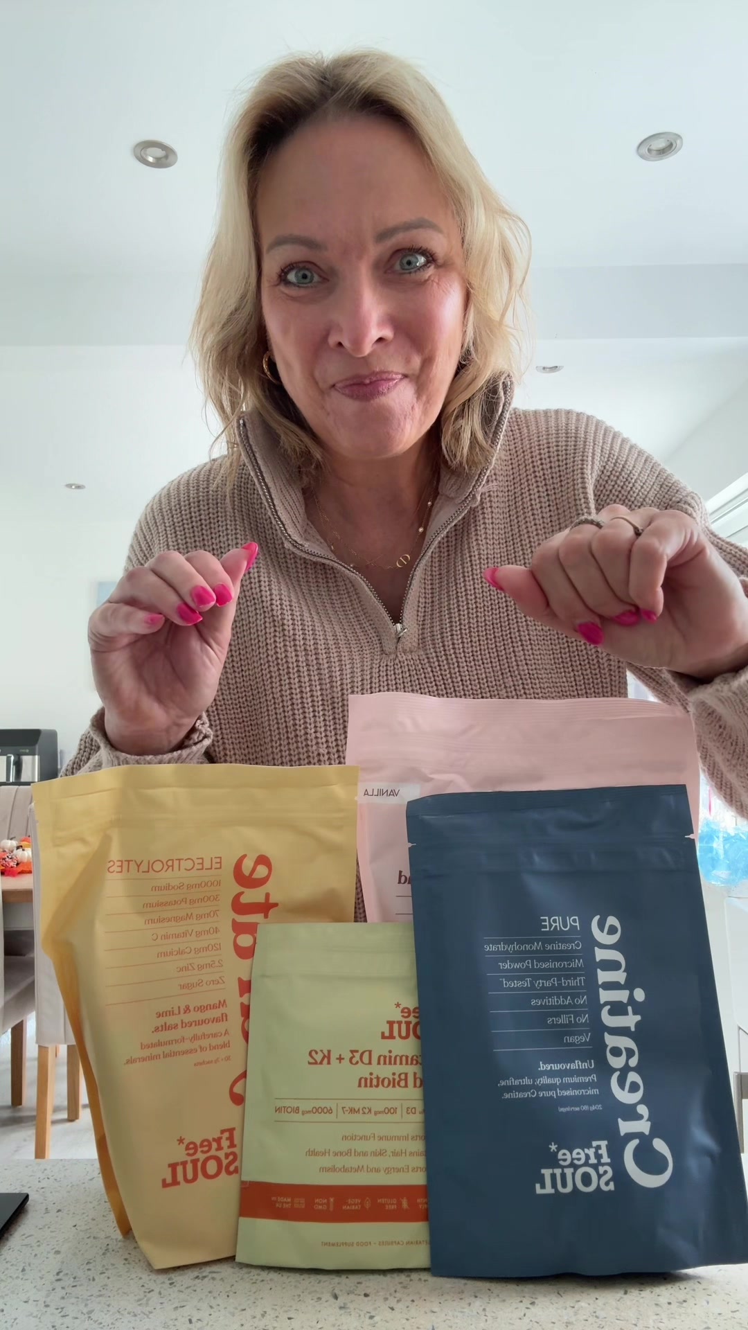 TikTok post by @wendyg_official for Free Soul. Caption reads: Additional products sent over from @Free Soul in....