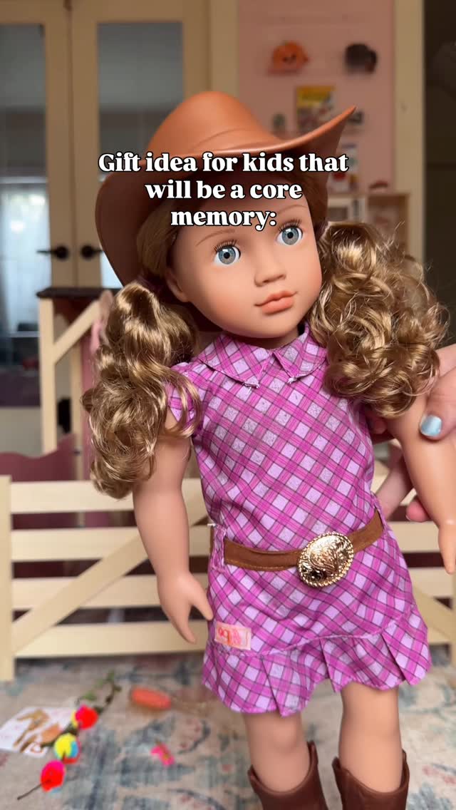 Instagram post by @whimsical_emily for Our Generation Dolls. Caption reads: My evidence: I had a horse for my doll when it was....